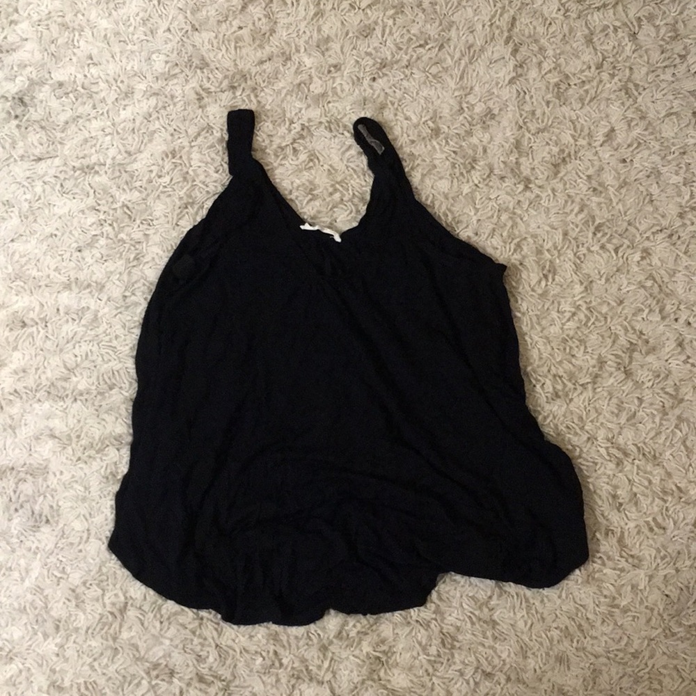 Black flowy top